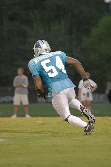 What number did Will Witherspoon wear with the Panthers?