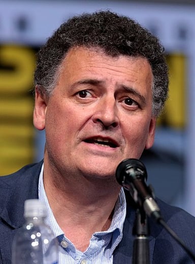 What was Steven Moffat's first television work?