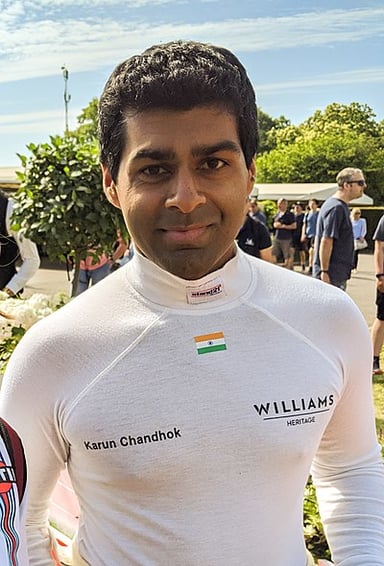 Which racing series did Karun Chandhok last compete in?