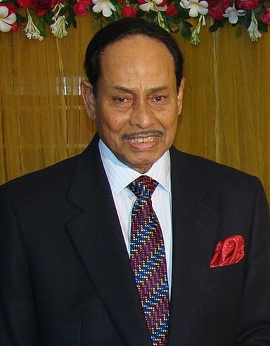 How did Hussain Muhammad Ershad come to power?