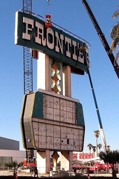What was the name of the casino and dance club that preceded the New Frontier Hotel and Casino?