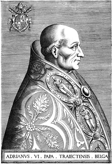 Where did Pope Adrian VI study?