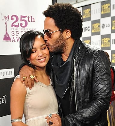 Who is Lenny Kravitz's famous actress daughter?