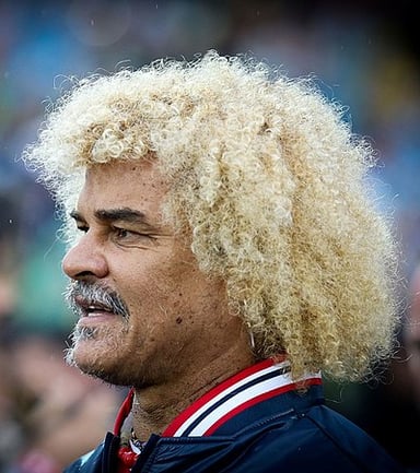 How many World Cups did Carlos Valderrama participate in?