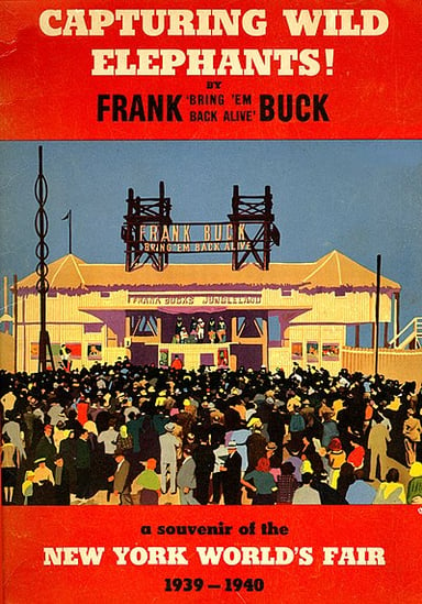 What was the title of Frank Buck's 1930's bestseller book?