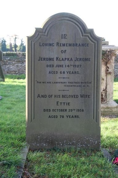 In which year Jerome K. Jerome died?