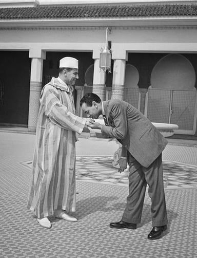Where was Mohammed V exiled in 1953?