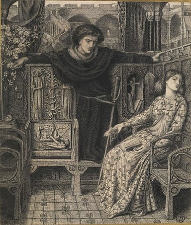 What is the name of a famous painting by Rossetti created in 1877?