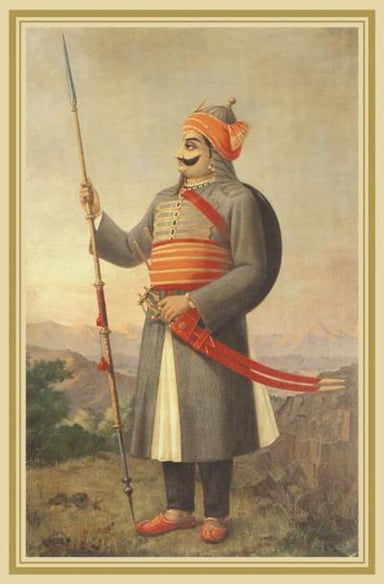What weapon is Maharana Pratap symbolically associated with?