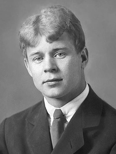 What's the name of Yesenin's first published poem?