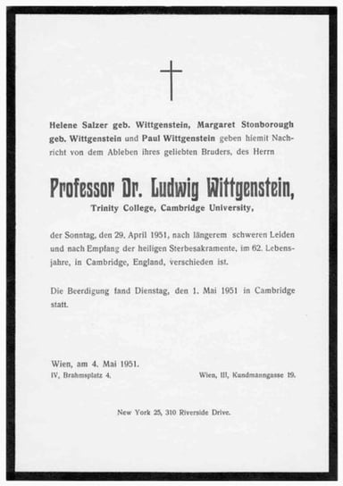 What is Ludwig Wittgenstein's signature?