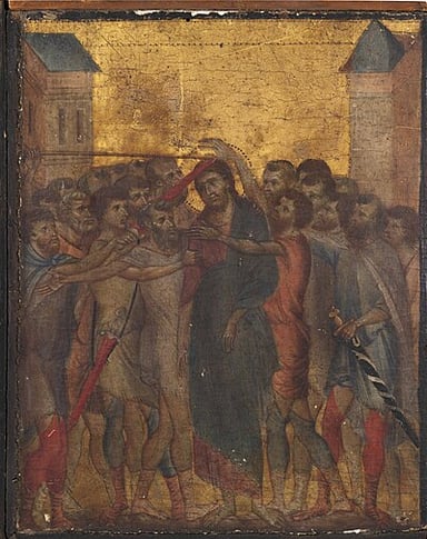 In what museum can the Santa Trinita Maestà by Cimabue be found?