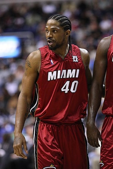 What is Udonis Haslem's jersey number with the Miami Heat?