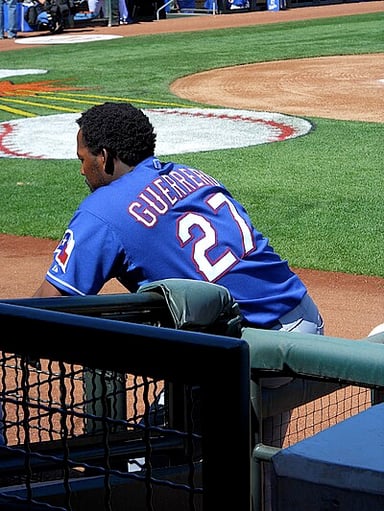 How many balls did Guerrero put in play on the first pitch of an at-bat?