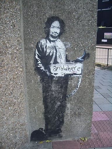 Who inspired Banksy's art?