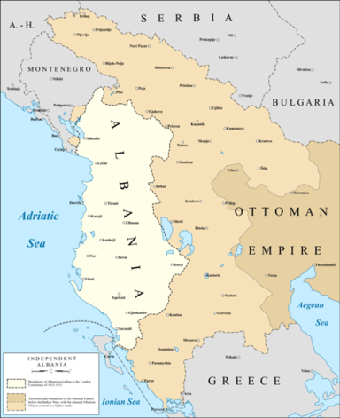 Which territories were part of the Vilayet of Yanina during the Ottoman Empire?