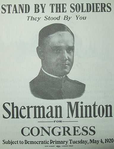 In which year did Minton's service as a Supreme Court Justice end?