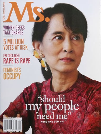 Could you select Aung San Suu Kyi's most well-known occupations? [br](Select 2 answers)