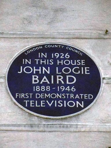 What did John Logie Baird demonstrate in 1926?