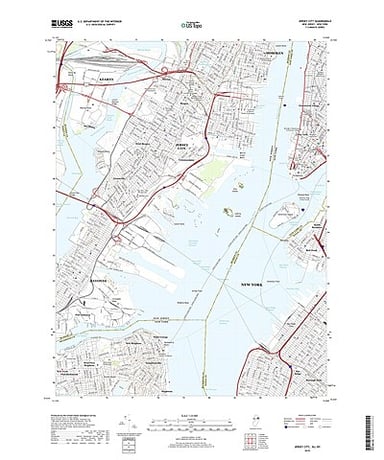 What is the primary mass transit connection between Jersey City and Manhattan?