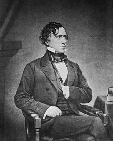 In which year did Franklin Pierce resign from the Senate?