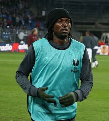 How many Premier League clubs did Adebayor play for during his career?