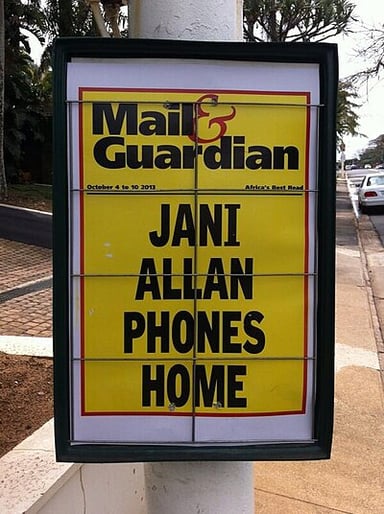 Which newspaper was Jani Allan a part of in London?