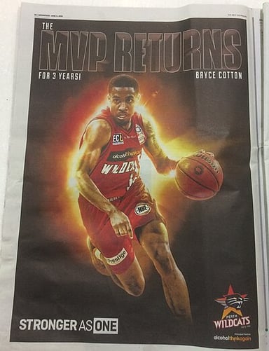 In which year did Bryce Cotton win his second NBL championship?