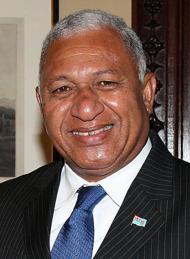 What was Bainimarama's rank when he retired from the military?
