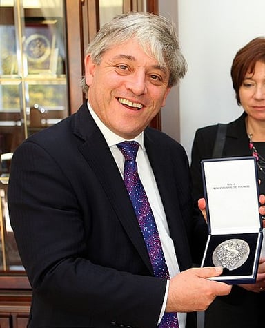 What was John Bercow's job title in the UK Parliament from 2009 to 2019?