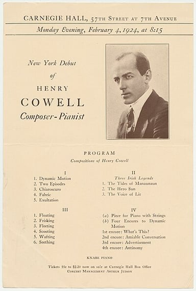 In what century was Cowell a leading avant-garde figure?