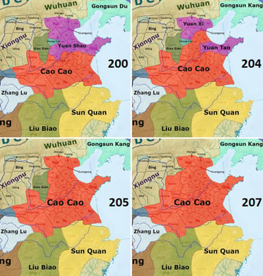 What was Cao Cao's initial position under the Han regime?