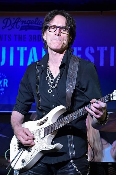 Which guitar company has Steve Vai collaborated with to create his signature guitar?