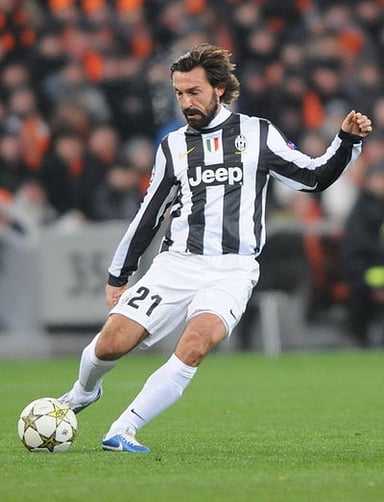 In which position is Andrea Pirlo most often seen on the field/court?