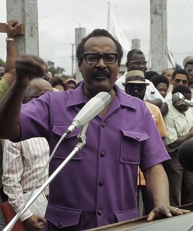 Who led the coup d'état that overthrew Henck Arron in 1980?
