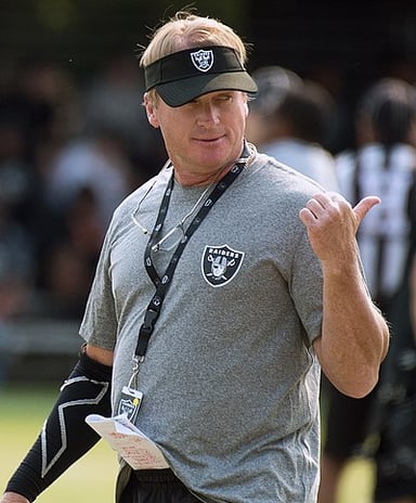 When did Gruden first take on a position with the Raiders?