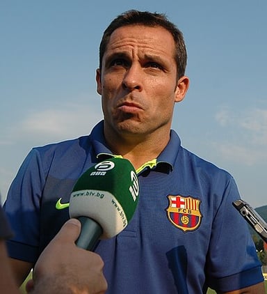 In which position did Sergi Barjuán play during his football career?