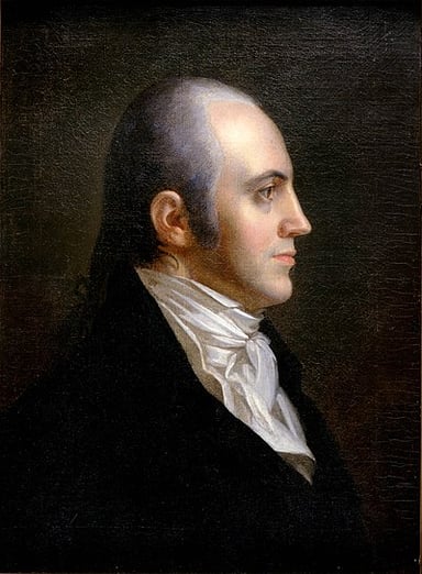 Who did Aaron Burr tie with in the 1800 presidential election?