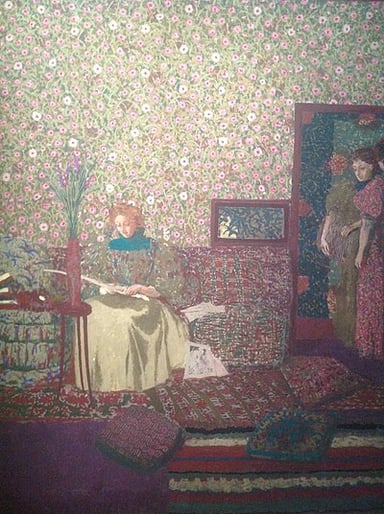 To what does Vuillard owe his flattened spatial effects?