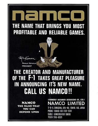 In which year did Namco acquire the struggling Japanese division of Atari?