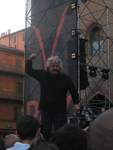 What was Beppe Grillo's first career before politics?