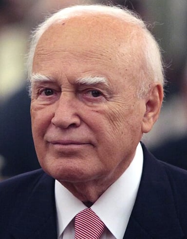What was the political party of Karolos Papoulias?