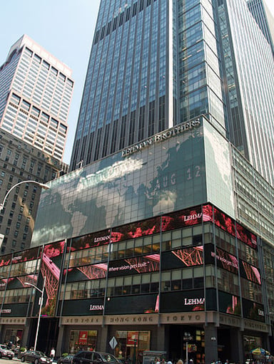Who acquired Lehman Brothers' headquarters building in New York?