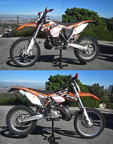 What type of motorcycles is KTM best known for?