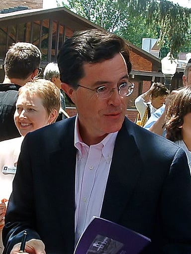 What year did Stephen Colbert start hosting The Late Show?