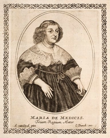 Which year did Marie de' Medici's mandate as regent legally expir?