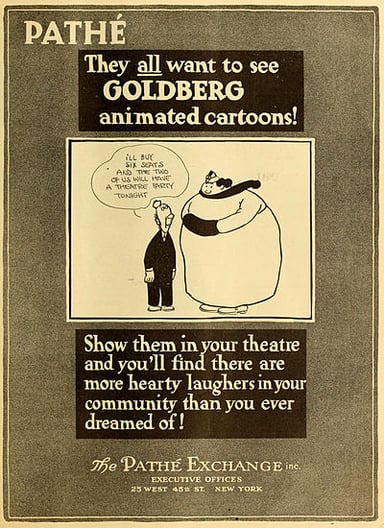 What is a well-known phrase to describe Rube Goldberg's cartoons?