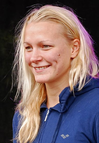 In which event is Sarah Sjöström the current world record holder?