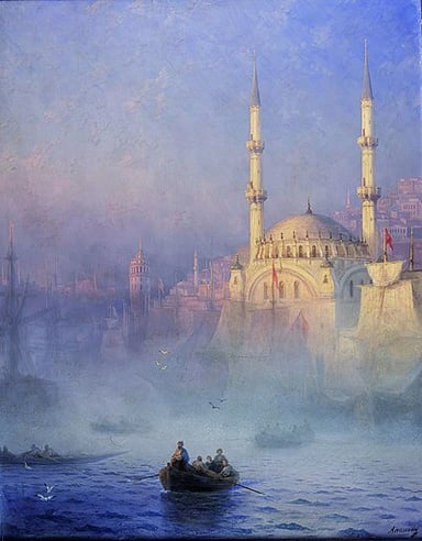Where in Italy did Aivazovsky live briefly in the 1840s?