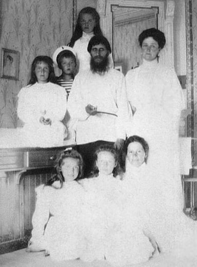 What was the name of the empress consort Rasputin met in 1905?